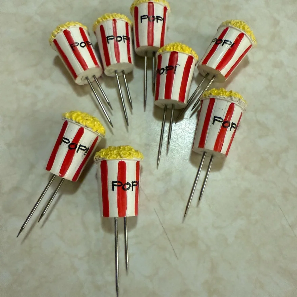 Popcorn corn holders - Red and Yellow